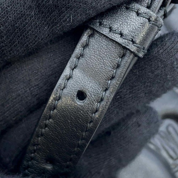 Balenciaga BB Monogram Leather Shoulder Bag Black - Picture 14 of 16